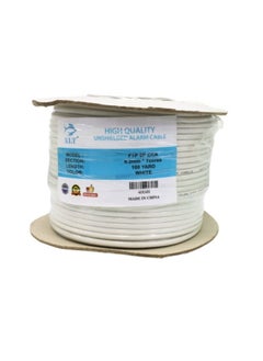 Unshielded 6 cores Alarm cable 7x0.2mm High Quality Alarm Surveillance Cable Suitable for Security Alarms, Detectors and Sensors - 100 Yard