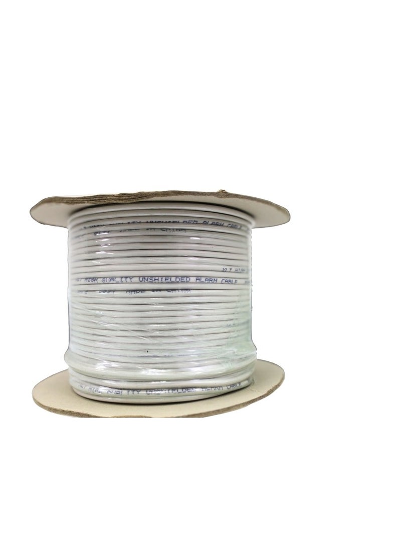 XLT - Unshielded 6 cores Alarm cable 7x0.2mm High Quality Alarm Surveillance Cable Suitable for Security Alarms, Detectors and Sensors - 100 Yard - Image 1