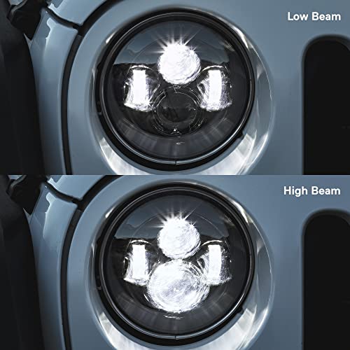 ONLINE LED STORE TRUE MODS 7-inch H6024 LED Headlights for Jeep Wrangler JK Unlimited JKU TJ LJ CJ TJ Accessories [High/Low Sealed Beam] Head Lights for Chevy Ford GMC Dodge Mazda Nissan Hummer H1 H2 - Image 4