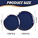 PULOTE 200 Pieces Blue Plastic Plates Navy Blue and Gold Disposable Include 100PCS 10 inch Dinner 100PCS 7 inch Dessert Plate for Party Hanukkah - Image 4