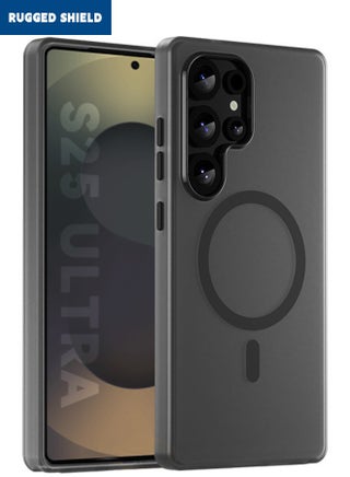 Samsung Galaxy S25 Ultra Cover, [Magsafe Compatible][Anti-Drop Shockproof][Anti-Slip][No Yellowing] Slim Skin Friendly Frosted Hard Case for Galaxy S25 Ultra, Translucent Black - pzsku/Z948798396C644C37286CZ/45/1750365917/97e87583-7634-4022-b682-679eb06b97a1
