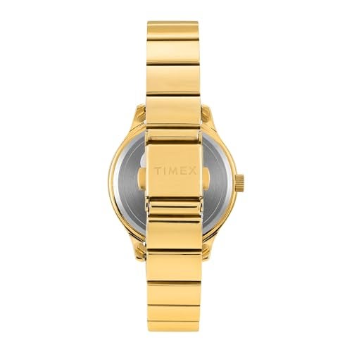 TIMEX Classics Analog Watch for Women with Green Round Dial & Gold Stainless Steel Bracelet Band Water Resistant Women's Wrist Watches - TWTL13702 - Image 5