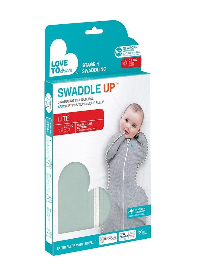 Love to Dream Swaddle, Baby Sleep Sack, Swaddle Up Self-Soothing Swaddles for Newborns, Get Longer Nap, Snug Fit Helps Calm Startle Reflex, Lite 0.2 Tog Sleep Sack, 5-8.5 lbs, Olive - Image 4