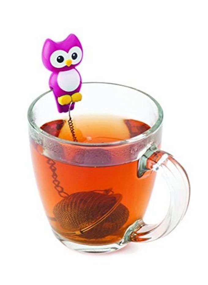 joie MSC International 11120 MSC Hoot Owl Cup Mesh Ball Loose Leaf Tea Infuser-Random Color, Assorted - Image 4