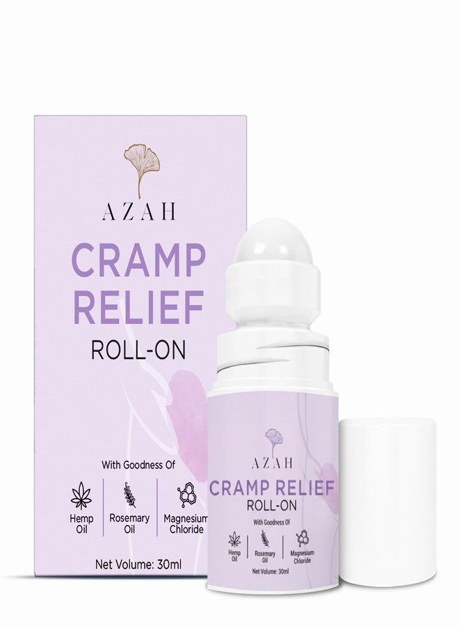 Azah Period Cramp Relief Roll-On | Natural Ingredients | Instant Relief from Cramps & Back Pain | For Abdomen, Back and Leg Pain | Non-sticky & Absorbent Formula | No-Harmful Chemicals | 30 ml - Image 1