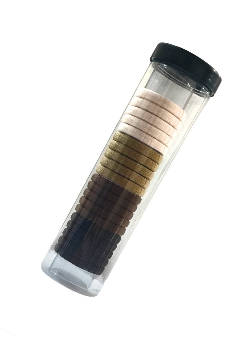 Set of about 180 Pcs Elastic Hair Bands Set: Bulk Small, Medium & Large Ponytail Holders. - Image 2