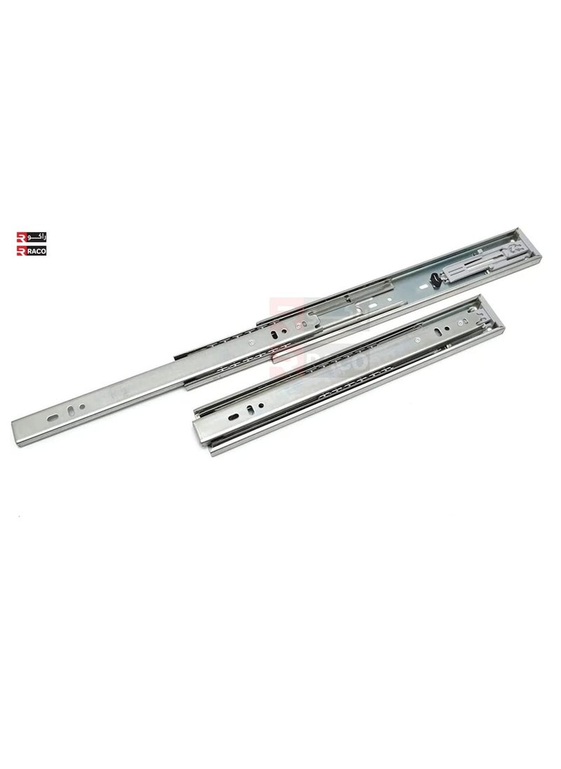 RACO Sliding Drawer Rail 1 Pair Full Extension Track Rail for Cabinets Dresser Wardrobe Kitchen Trash (14 INCH, Heavy Duty)  - Image 2