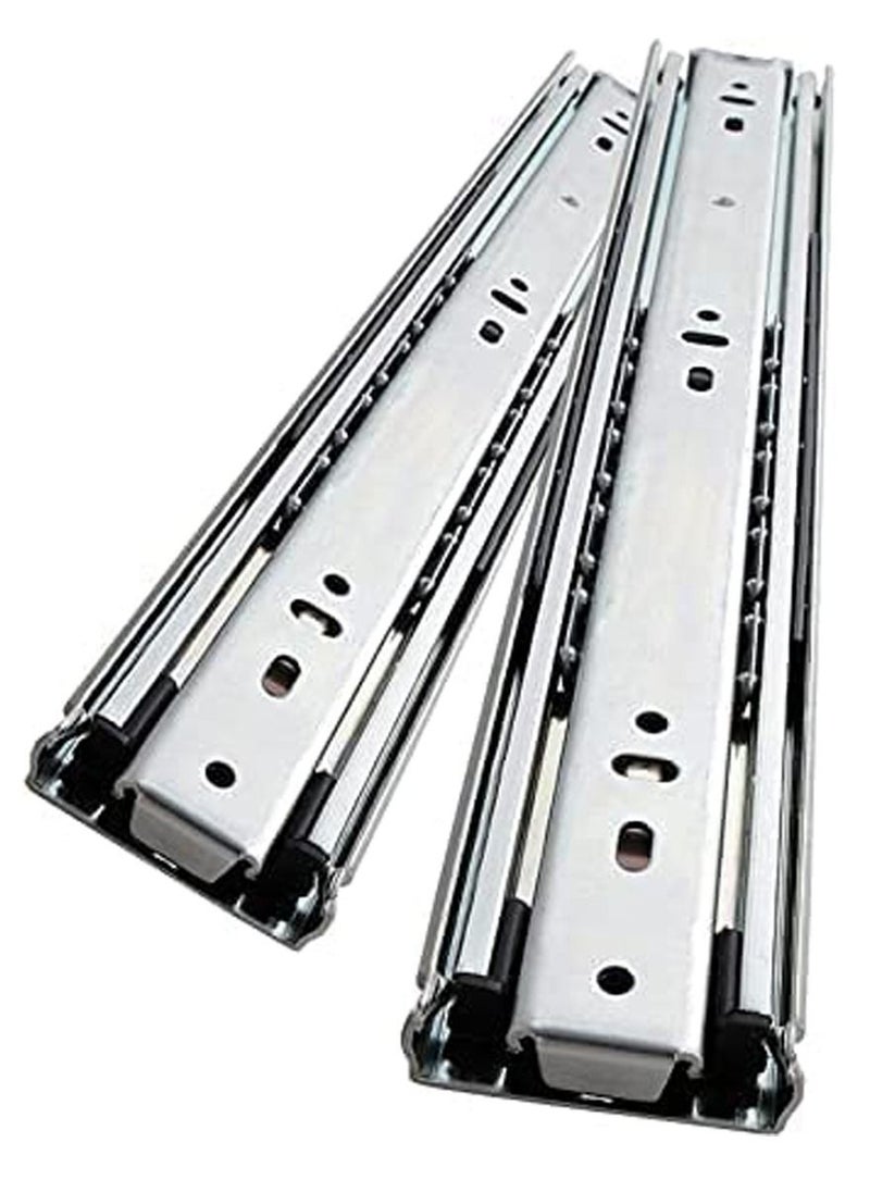 RACO Sliding Drawer Rail 1 Pair Full Extension Track Rail for Cabinets Dresser Wardrobe Kitchen Trash (14 INCH, Heavy Duty)  - Image 1