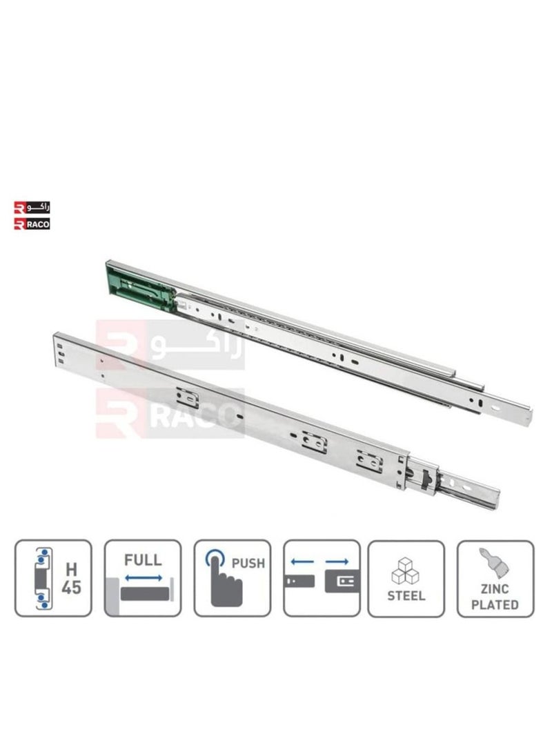 RACO Sliding Drawer Rail 1 Pair Full Extension Track Rail for Cabinets Dresser Wardrobe Kitchen Trash (14 INCH, Heavy Duty)  - Image 3