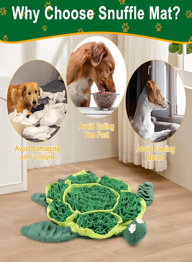 FLERDMAU Snuffle Mat for Dogs - Dog Puzzle Slow Feeder Treat Toy - Interactive Dog Toy & Feeding Mat - Dog Lick Mat Enhancement - Image 3
