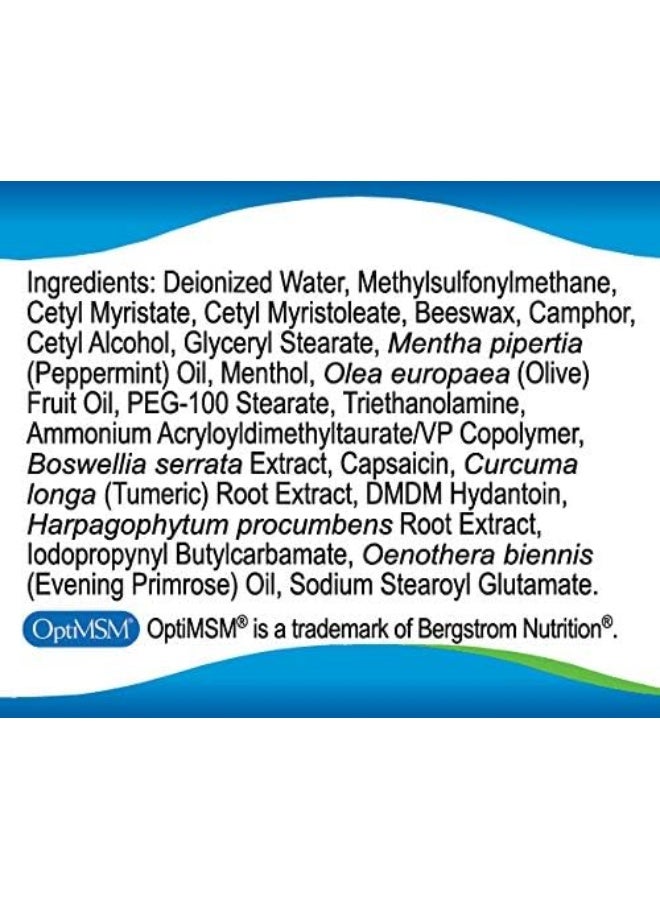 Kala Health MSMPure Maximum Strength Muscle & Joint Comfort MSM Cream, Fast Acting & Non-Staining Formula, Made in The USA, 2 oz - Image 2