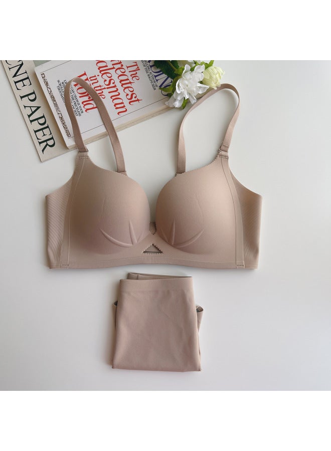 6380 Must Enter A Good Wear Upgrade Cup Flat Chest Gathered Small Chest Not Empty Cup Bra Seamless No Steel Ring Underwear