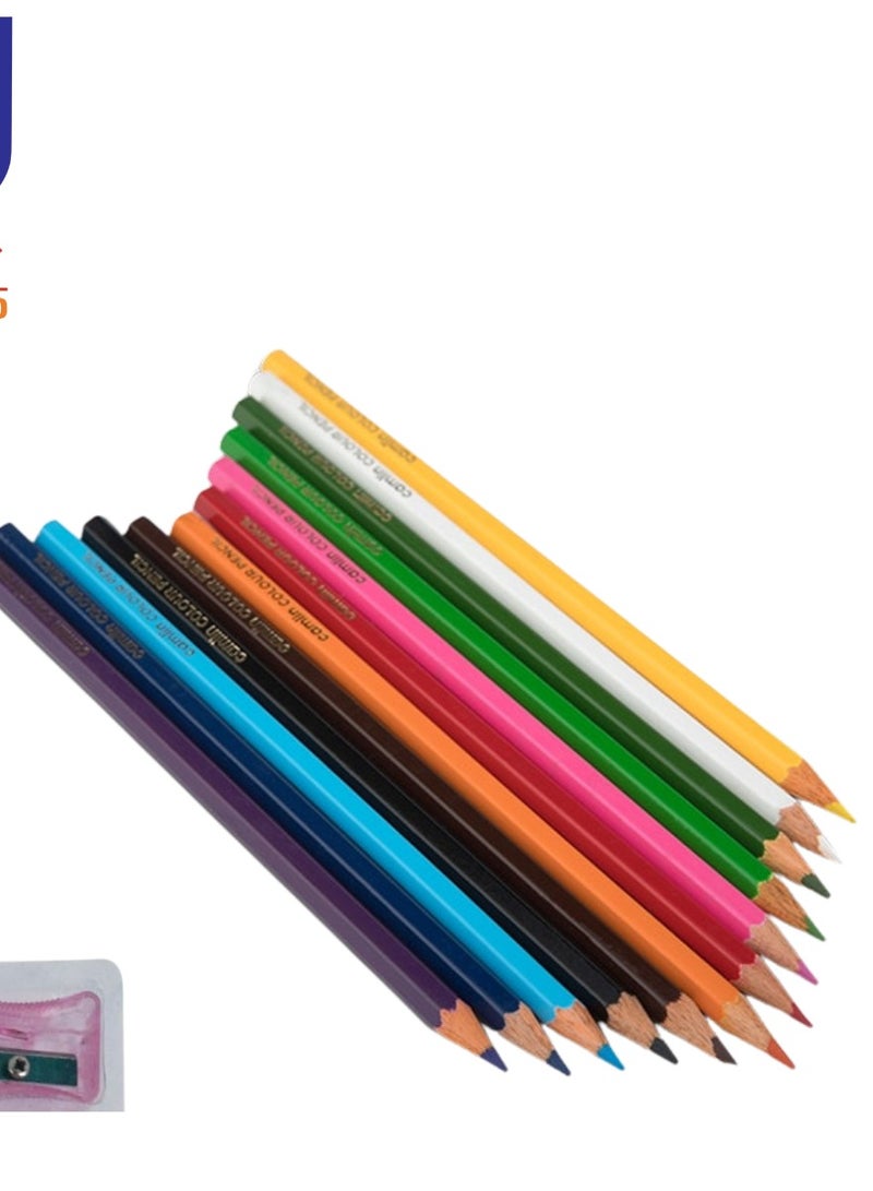 Camlin A box of assorted round colored pencils containing 12 pencils. - Image 3