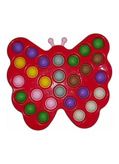 Generic Fidget Toys Big Simple Dimple 27 Buttons Butterfly Red 