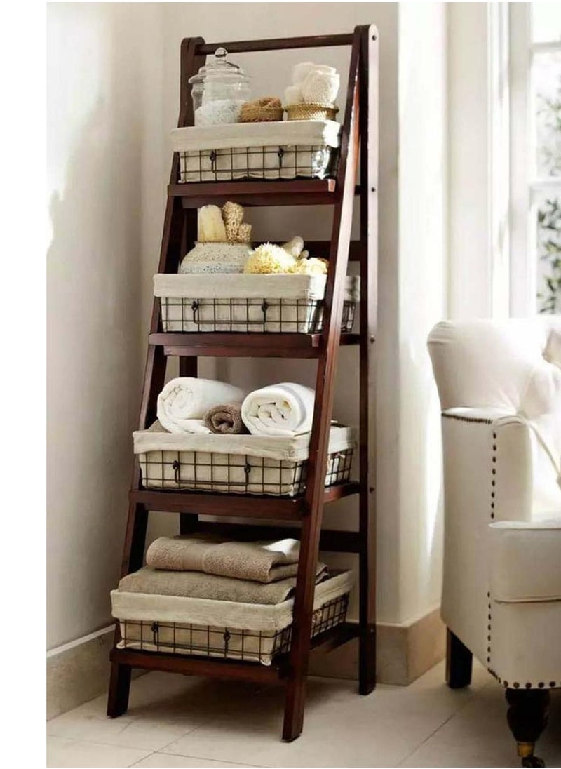 ماركة غير محددة M Furniture - ستاند خشبي 40سم بني  - Image 1
