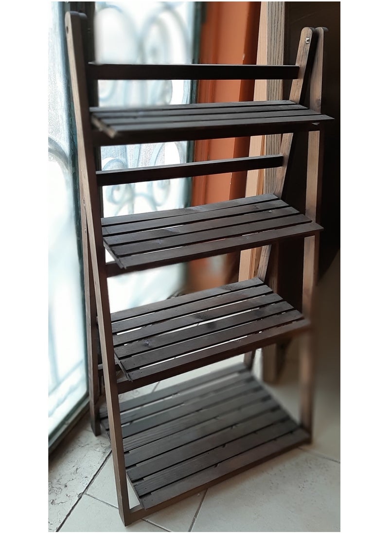 ماركة غير محددة M Furniture - ستاند خشبي 40سم بني  - Image 2