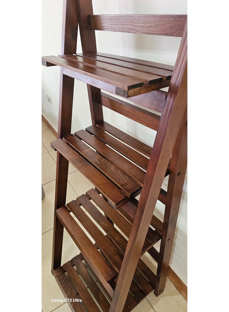 M Furniture - wood stand decor 40cm brown - Image 3