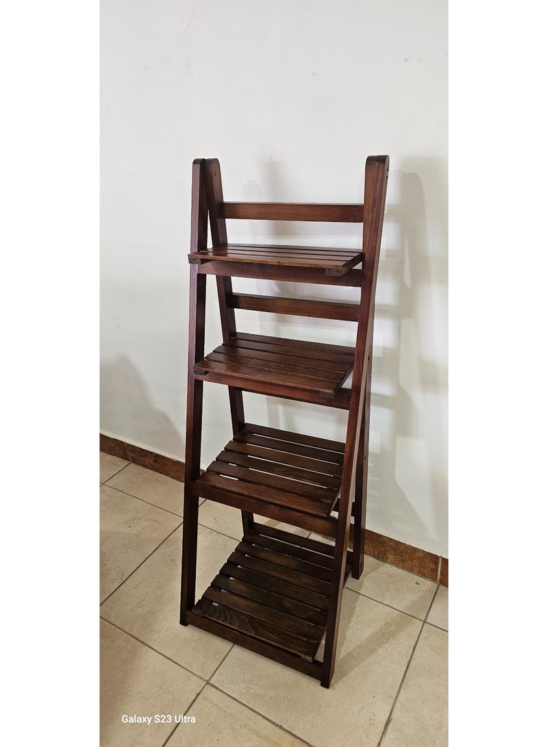 M Furniture - wood stand decor 40cm brown - Image 1