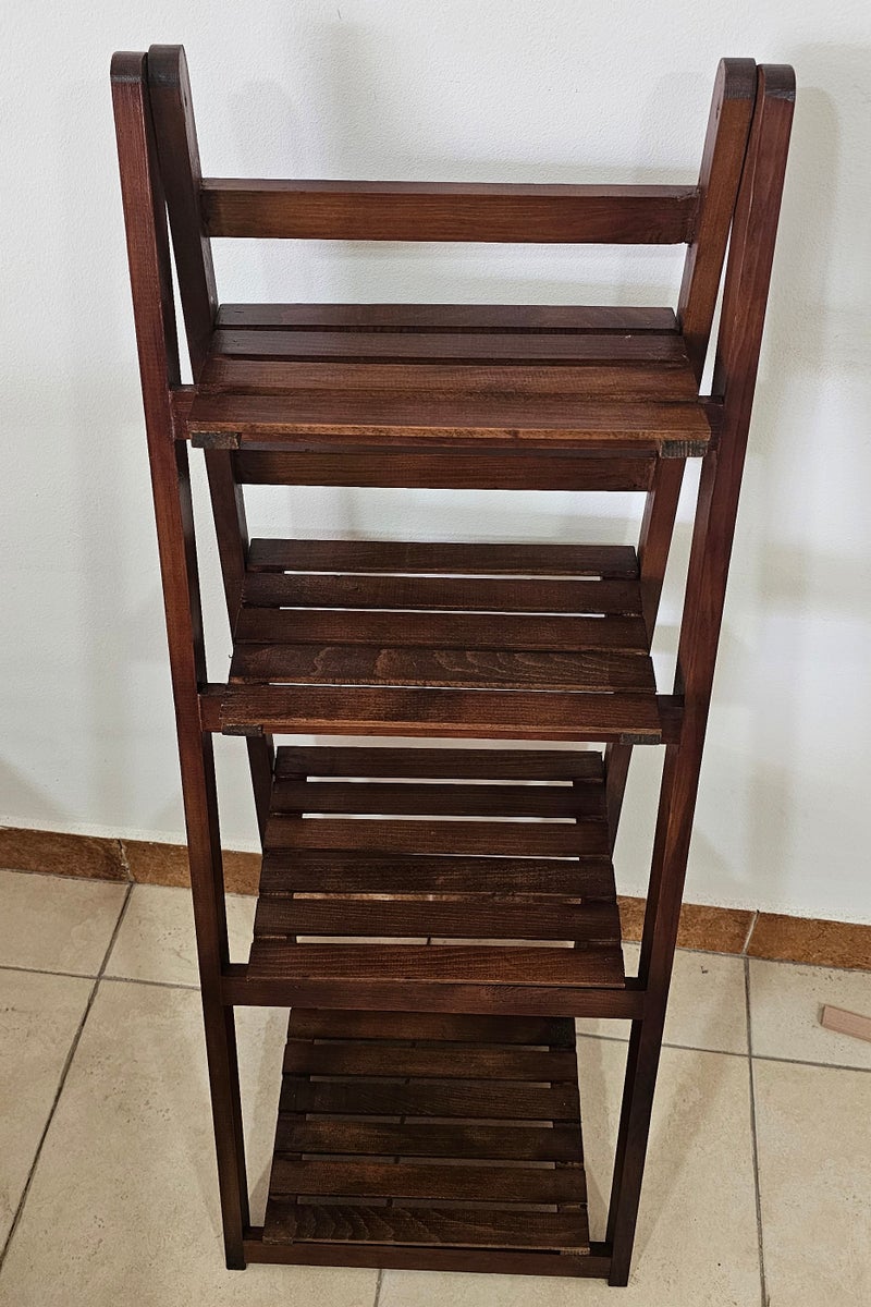 M Furniture - wood stand decor 40cm brown - Image 2