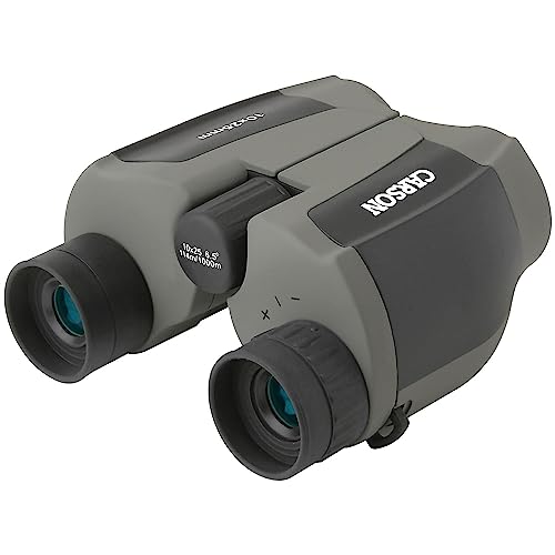 Carson ScoutPlus 10x25mm Compact and Lightweight Porro Prism Binoculars (JD-025) - Image 4