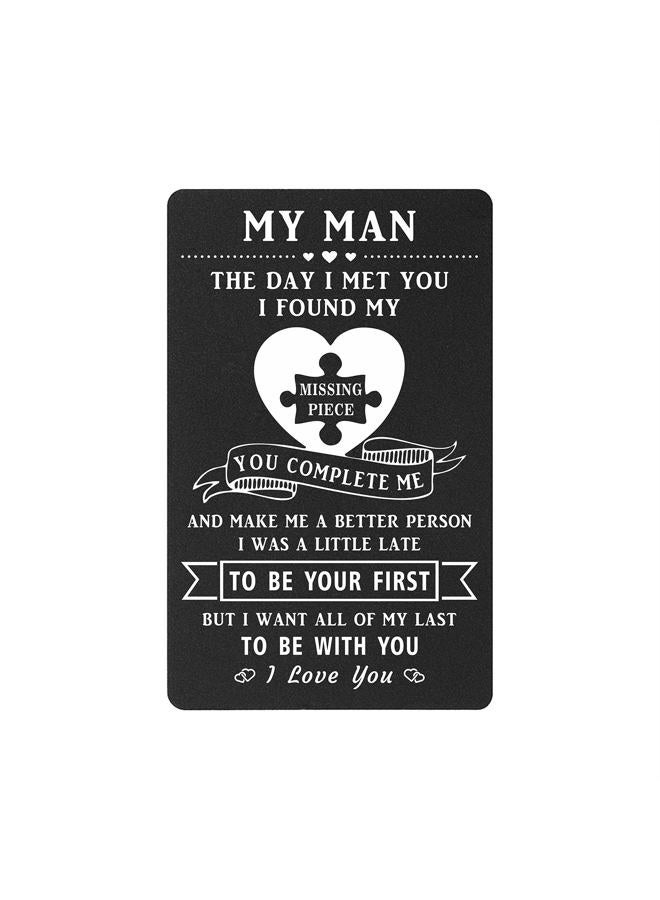 TANWIH Men's To My Man Wallet Insert Card - Image 1