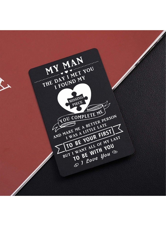 TANWIH Men's To My Man Wallet Insert Card - Image 3