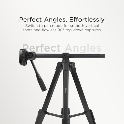 HIFFIN HTR-900 Aluminium Tripod Cum Monopod Stand | Lightweight & Portable | Compatible with Mobile Phones & DSLR Cameras | 360° Rotation | Max Height 4.5ft - Image 3