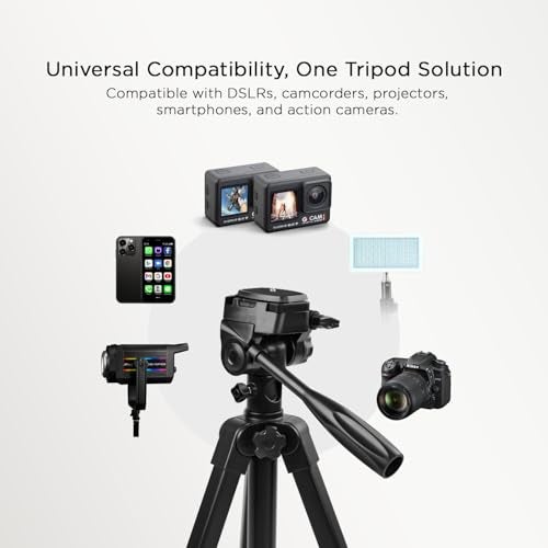 HIFFIN HTR-900 Aluminium Tripod Cum Monopod Stand | Lightweight & Portable | Compatible with Mobile Phones & DSLR Cameras | 360° Rotation | Max Height 4.5ft - Image 2