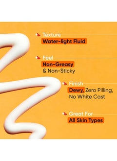 Dot & Key Vitamin C + E Super Bright Sunscreen Spf 50|Water-Light,Uva/Uvb & Blue Light Protection|For Even Toned & Glowing Skin|With Liquid Spf 50+++|No White Cast,|For All Skin Types|80G?,Pack Of 1  - Image 2