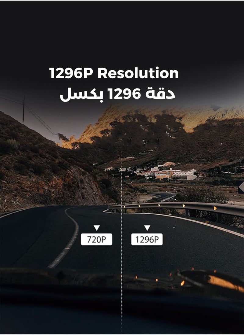 Egg - UHD 4K Dash Cam for Cars Front and Rear Dual Lens Front 3840*2160P Rear Lens Built-In WiFi G-Sensor With GPS Car DVR Video Recorder - Image 1