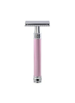 Edwin Jagger Double Edge Safety Razor Long Handle Pink  - Image 2