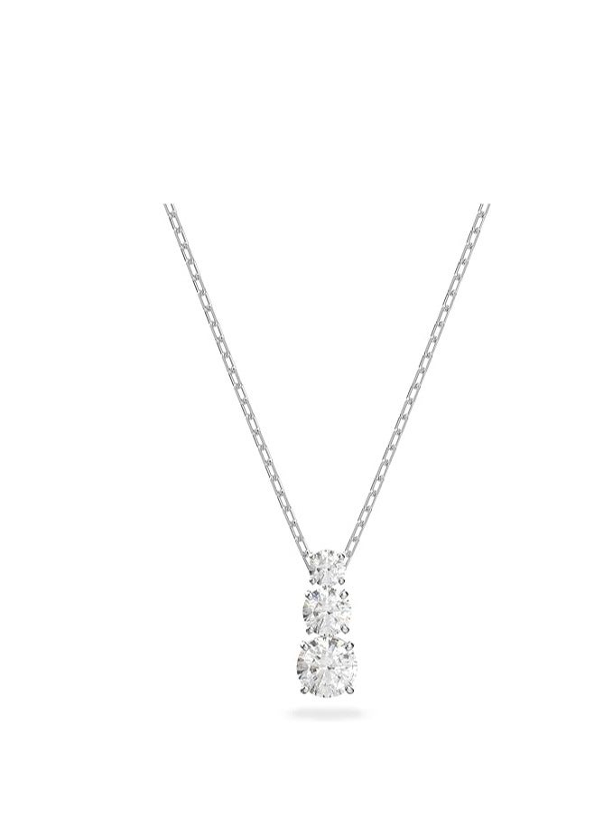 سواروفسكي مجموعة مجوهرات من سلسلة واقراط كريستال ثلاثية من اتراكت - Image 1