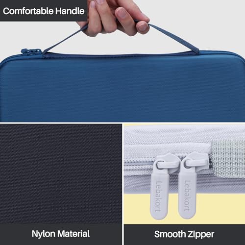 Lebakort Hard Carry Case Compatible with Logitech Pebble Keys 2 Combo K380s K380 Keyboard + M350 Pebble Mouse Combo (Blue Case) - Image 5