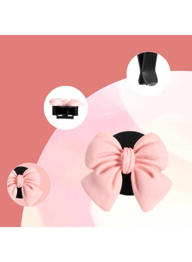 SUNSAR 6 Pcs Pink Bow Car Vent Clips, Cute Cars Accessories, Girly-Bow Car Accessory for Women Girl - Image 3
