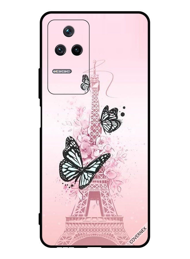 Covernex Protective Case Cover For Xiaomi Poco F4 5G Butterflies On Eiffel Tower - Image 1