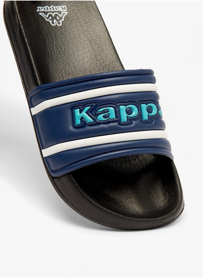 Kappa - Boys Logo Applique Slip-On Slides - Image 1