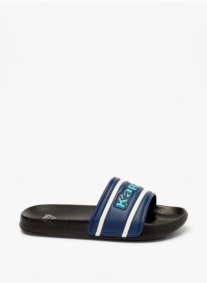 Kappa - Boys Logo Applique Slip-On Slides - Image 1