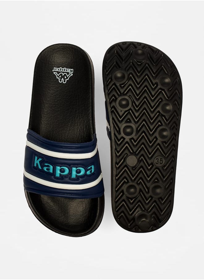 Kappa - Boys Logo Applique Slip-On Slides - Image 1