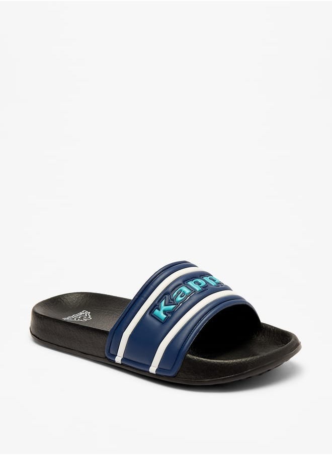 Kappa - Boys Logo Applique Slip-On Slides - Image 1