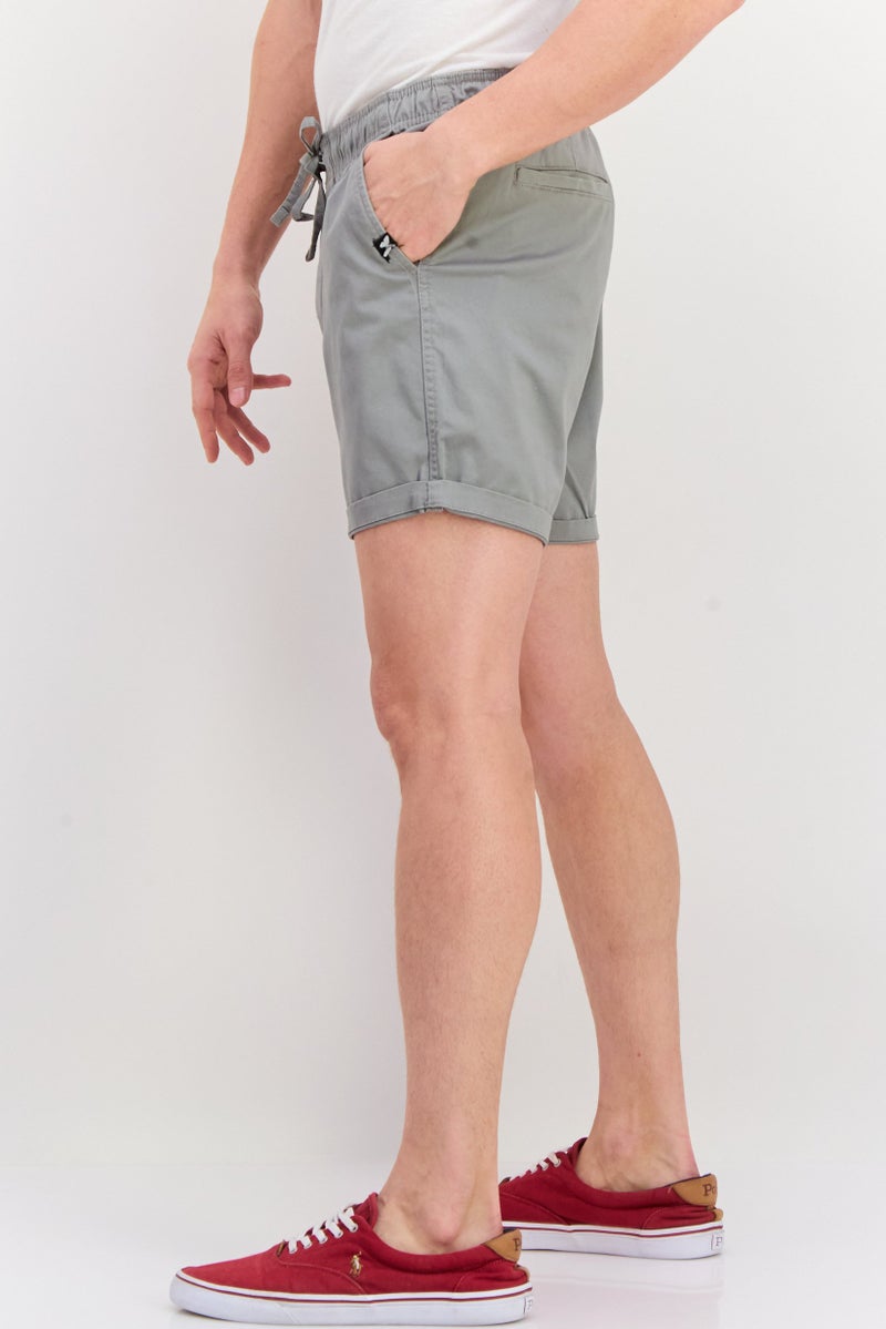 GOOD FOR NOTHING Men Brand Logo Chino Pants, Grey - Image 2