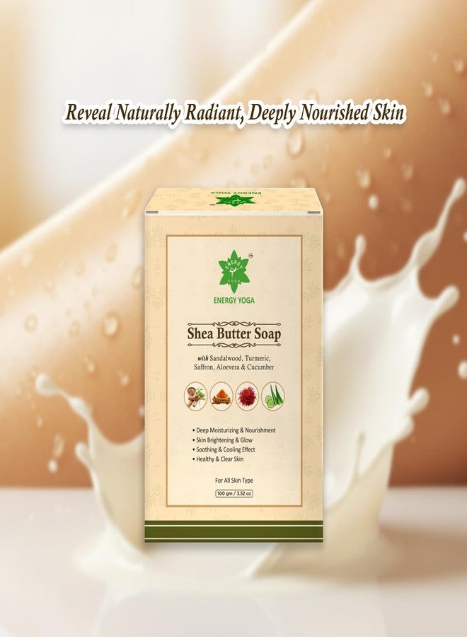 ENERGY YOGA Shea Butter Bathing Bar | Deep Moisturizing Soap for Soft & Nourished Skin | Gentle Daily Use Body Soap (Pack of 2) - Image 3