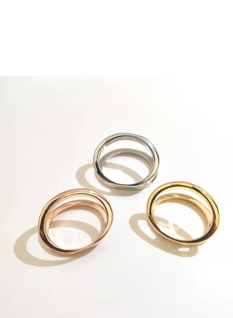 RARELY 3Set Of Two Small Circle Fashionable Women's Scarf Buckl Brooch Ring Shawl Clip Gewelry Accessories  - Image 3