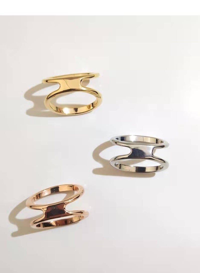 RARELY 3Set Of Two Small Circle Fashionable Women's Scarf Buckl Brooch Ring Shawl Clip Gewelry Accessories  - Image 2