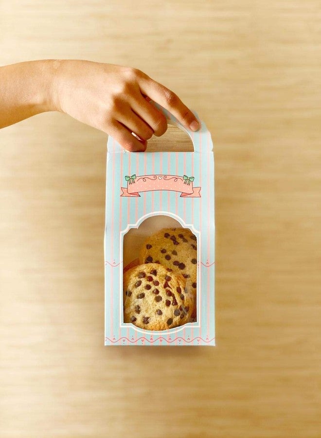 Chic a Choc علبة حلوى شيك آ تشوك كوكيز (عبوة من 10 قطع). لون وردي مزهر. (4.25 × 2.75 × 9) بمقبض - Image 2