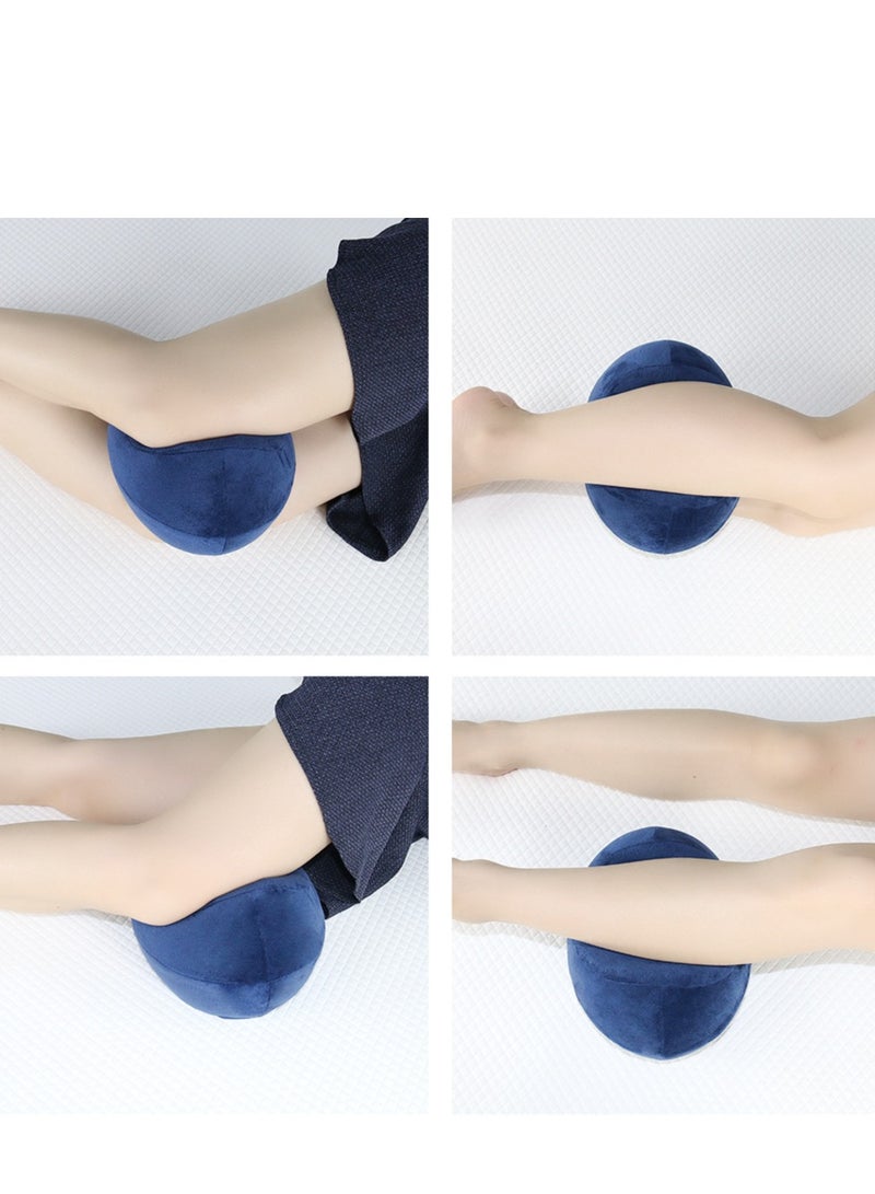 Knee Pillow for Side Sleepers  Memory Foam Leg Pillow for Side Sleeping Knee Pillow for Hp Pain Relief-Sciatica Pain Relief Blue  - Image 2