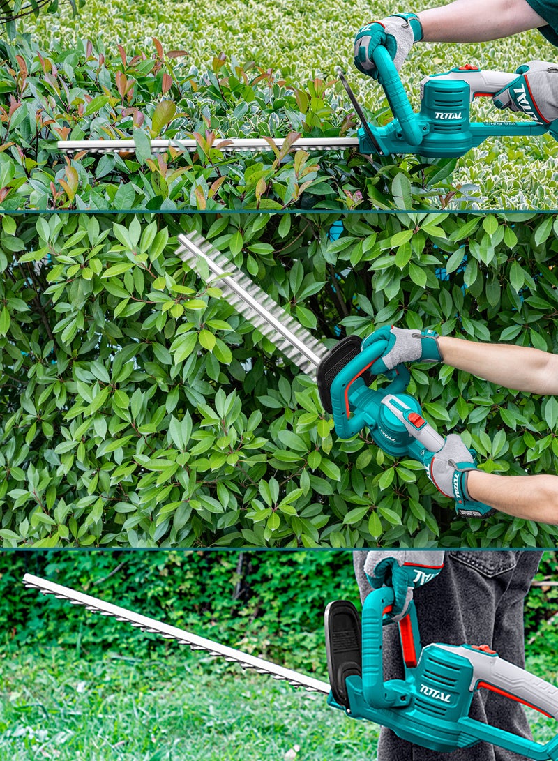 TOTAL 20V Cordless Hedge Trimmer (460mm) - 18mm Cutting Capacity with Laser-Cut Blade & 2800RPM Motor - Includes 2.0Ah Battery, Charger, Safety Goggles & PU Gloves - THTLI20461 - Image 3