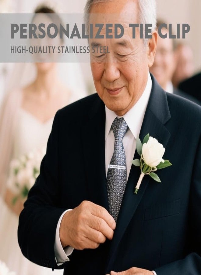 Sdopbinbin Step Father of The Groom Gifts from Groom Son, Stepfather of The Groom Tie Clip Gift for Wedding Gifts for Step Father of The Groom Necktie Clip for Stepdad Stepfather of The Groom Gift from Bride - Image 5