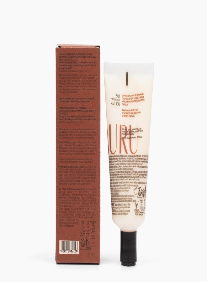 natura Ekos Murumuru Anti-Damage Leave-In 5 fl oz (150ml) - Reconstructs Hair Fiber, Reduces Frizz, Detangles, and Repairs Split Ends, Vegan, Not Tested On Animals, Unisex, For Frizzy Hair - Image 2