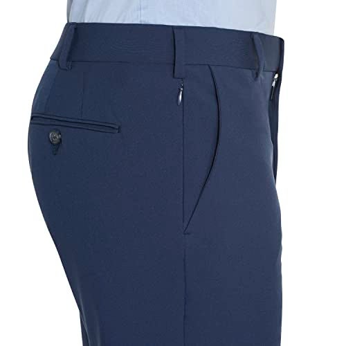 Van Heusen بنطلونات فستان ضيقة من فان هيوسن للرجال، زرقاء، 36W x 32L أمريكي - Image 3