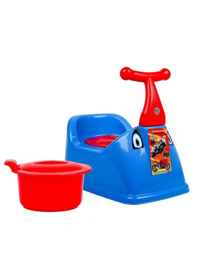 Nabhya Handle Baby Potty Training Seatchair For Kidsinfant Potty Toilet Chair With Removable Tray & Closing Lid (Blue) - Image 3